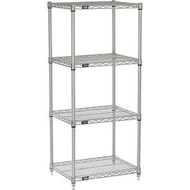 Wire Shelving - Silver - 24 x 18 x 54 in.