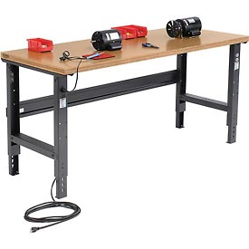 72 x 30 in. Shop Top Square Edge Workbench - Black
