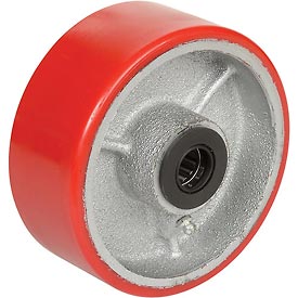 Global Industrial 748725A 5 x 2 in. Polyurethane Wheel - Axle Size - 0.5 in.