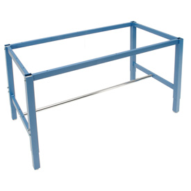 Heavy Duty Workbench Frame - Blue - 96 x 30 in. - Adjustable Height