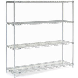 54 x 48 x 14 in. Chrome Wire Shelving