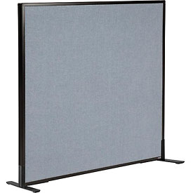 Freestanding Office Partition Panel - Blue - 48.25 x 42 in. - Versatile Privacy Solution