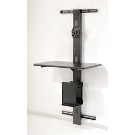 Picture of Global Industrial 239140BK 72 in. Wall Mount Unit with Vesa Mount - Black