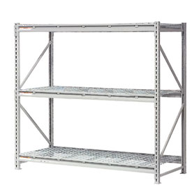 Heavy-Duty Bulk Rack - Gray - 72 x 48 x 72 in. - Wire Decking Included