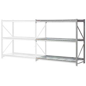 Extra High Capacity Bulk Rack with Wire Decking Add-On - Gray - 96 x 36 x 96 in.