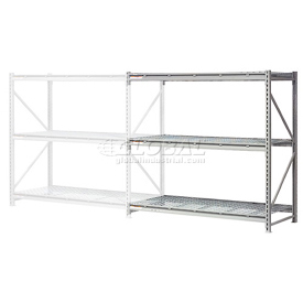 Extra High Capacity Bulk Rack with Wire Decking Add-On - Gray - 60 x 48 x 120 in.