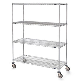 Super Erecta Shelf Trucks with Wire Shelves