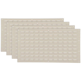 Louvered Wall Panel - Tan - 36 x 19 in. - Pack of 4 - Durable Steel Design