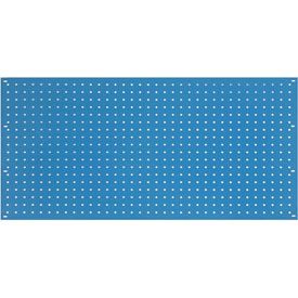 Steel Pegboard Panel - Blue - 36 x 19 in. - Durable Storage Solution