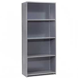 Steel Shelving - Gray - 36 x 12 x 73 in. - 5 Shelf Starter - Durable Design