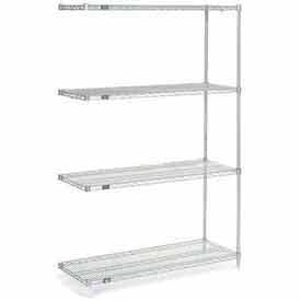 Nexelate Wire Shelving Add-On - Silver - 60 x 18 x 54 in.