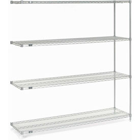Picture of Global Industrial 189331 Nexel Poly-Z-Brite Add-On Wire Shelving&#44; 72 x 18 x 74 in.