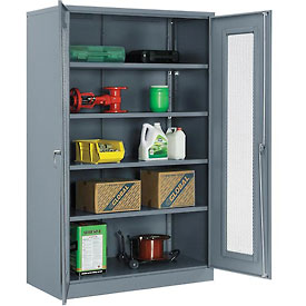 Global Industrial 270023GY Storage Cabinet with Expanded Metal Door Assembled, Gray - 48 x 24 x 78 in -  GLOBAL INDUSTRIES