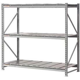 Extra High Capacity Bulk Rack - Gray - 96 x 48 x 72 in. - Heavy-Duty Steel Deck