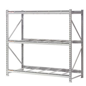 Extra High Capacity Bulk Rack - Gray - 96 x 48 x 96 in. - Starter Unit - Heavy-Duty Design
