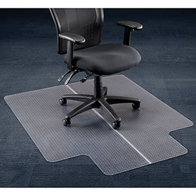 Picture of Aleco 120229 Office Chair Mat for Carpet Straight Edge&#44; 46 x 60 in. with 25 x 12 in. Lip