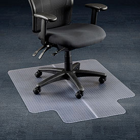 Picture of Aleco 120225 Office Chair Mat for Carpet Straight Edge&#44; 36 x 48 in. with 20 x 10 in. Lip