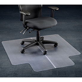 Picture of Aleco 120227 Office Chair Mat for Carpet Straight Edge&#44; 45 x 53 in. with 25 x 12 in. Lip