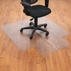 Picture of Aleco 130227 Office Chair Mat for Hard Floor Straight Edge&#44; 45 x 53 in. with 25 x 12 in. Lip