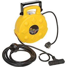 Professional Quad-Tap Extension Cord - Yellow - 50 ft.