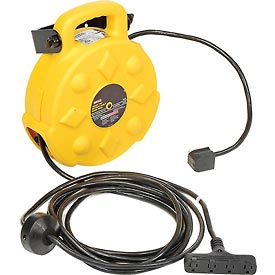 Professional Quad-Tap Extension Cord - Yellow - 40 ft.