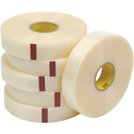 Picture of 3M 70006079308 2 in. x 1000 yard Scotch 371 Machine Length Carton Sealing Tape&#44; 1.8 Mil Clear - Pack of 6