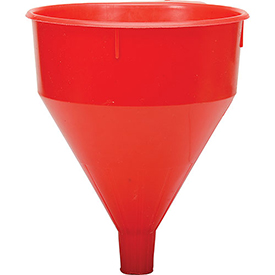 32005 Red Safety Polyethylene 6 qt Funnel