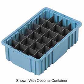 Plastic Divider, Gray, 9 5/8 in L, 6 7/8 in H