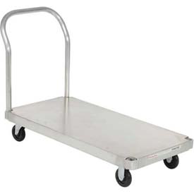 Global Industrial 585468S Magliner Aluminum Platform Truck with Smooth Deck, Gray - 60 x 30 in. - 1000 lbs Cap