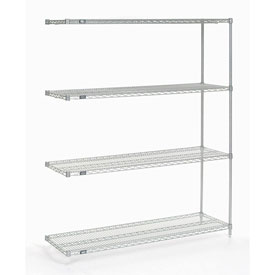 Poly-Z-Brite Wire Shelving Add-On - Clear - 60 x 24 x 54 in.