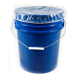 Picture of Protective Lining DC5 4 mil 5 gal Pail Elastic Dust Cover&#44; Clear - 100 per Case - Pack of 100