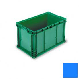 NXO2415-14-BL 24 x 15 x 14.5 in. Stakpak Modular Straight Wall Container, Blue