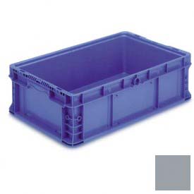 Modular Straight Wall Container - Gray - 24 x 15 x 7.5 in. - Stakpak System - Durable Design