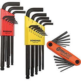 Picture of Bondhus 14130 Triple Pack - Ball L-WR Sets 10999&#44; 10937 & GorillaGrip Fold-Up Set 12550