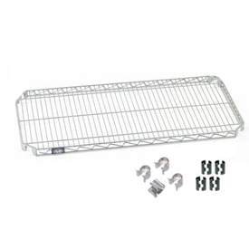 580588 60 x 24 in. S2460AZ Quick Adjust Wire Shelf with Hooks & Clips, Chrome