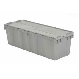 Distribution Container - Gray - 39 x 14 x 13 in. - Durable Polyolefin Construction
