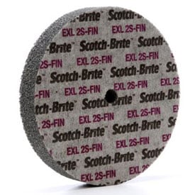 61500122538 Scotch-Brite EXL Unitized Wheel 6 x 1 x 0.50 in. - Gray Silicon Carbide 2S Fine -  3M