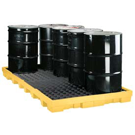 1688 8 Drum Spill Containment Platform - Yellow