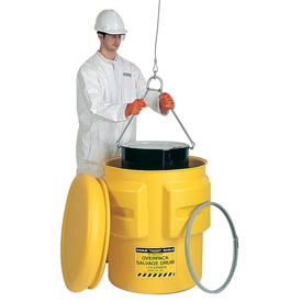 1665 Plastic Salvage Drum - 65 gal - Yellow