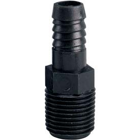 Barb Adapter - Black - 0.75 in. x 0.50 in. - Durable Connection