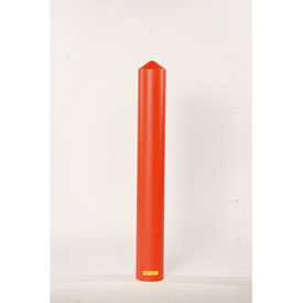 1736R Smooth Bollard Post Sleeve - 6 in. Red