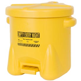 Poly Waste Can - Yellow - 10 gal