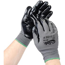 Protective Industrial Products G-Tek GP 13G Nylon Shell Econ Grade Black Nitrile Foam Grip Medium 12 Pairs Size Medium - 34-C232/M