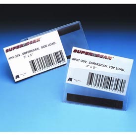 APXT35 Label Holders Clear Self Adhesive Top Load, 3 x 5 in. - 50 Piece