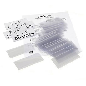 Picture of Aigner Index TR-2400 2 x 4 in. Tri-Dex Label Holder for Stacking Bin - Pack of 25
