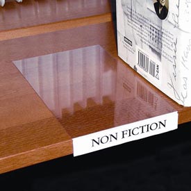 BS5108 Clear Label Holder Moveable Shelf - 10 Piece