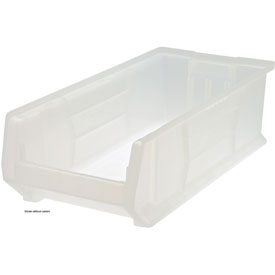 Quantum Food Service QUS965MOBCL Hulk Mobile Stack Shelf Container - 23 7/8 x 18 1/4, Clear