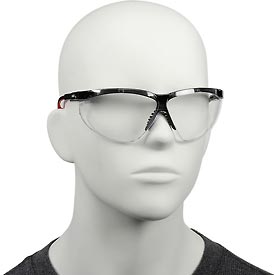 Uvex S3201HS Genesis XC Safety Glasses, Black Frame & Clear HS Lens