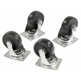 251444 3 in. Swivel Replacement Casters for Hardwood Dolly - 1000 lbs - Set of 4