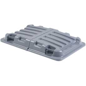 Lid for 0.5 cu. Yard Recycling Blue Deluxe Plastic Tilt Trucks - Gray